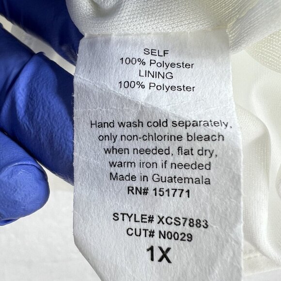 Gilli NWT Womens 1X Abstract Pleated Elastic Waist Midi Skirt Lined Flowy Artsy - Picture 8 of 9